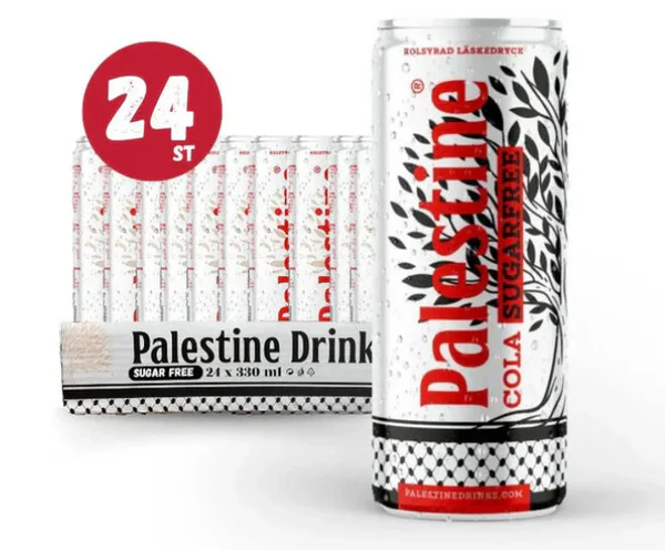 Palestine Drinks Cola Sugarfree 330ml – 24 Pack